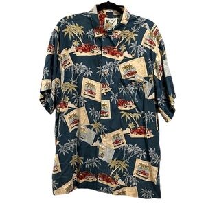 Ron Chereskin Hawaiian Postcard Shirt Size XL✨